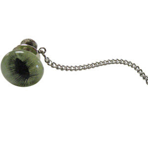 Green Cat Eye Design Tie Tack